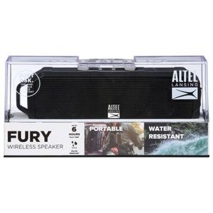 Altec Lansing Fury Wireless Water-Resistant Portable Speaker Black. NEW